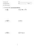 Assessment for Integrals, Area, Volume, and Accumulation (