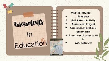Preview of Assessment in EDUCATION | 3 different Types | Exploration Activity