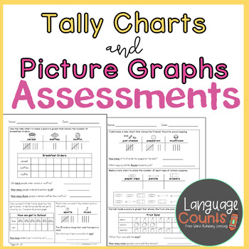 Preview of Assessments- Tally Charts and Picture Graphs- Topic 6