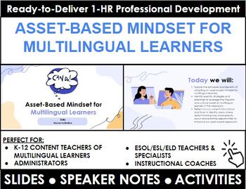 Preview of Asset-Based Mindset for Multilingual Learners Professional Development