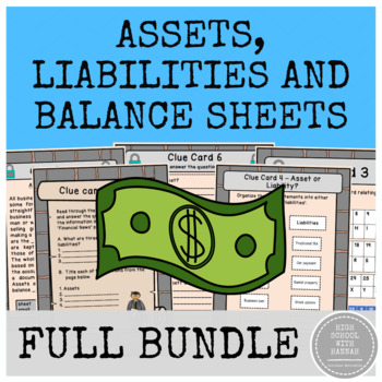 Preview of Assets, Liabilities and Balance Sheets - Full Bundle