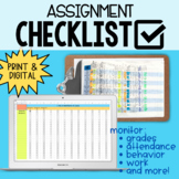 Assignment Checklist