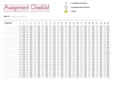 Assignment Checklist / Tracker