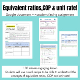Assignment: Equivalent Ratios, COP & Unit Rates