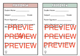Assignment Feedback Form