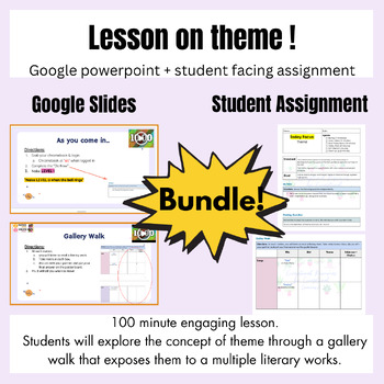 Preview of Assignment+ Presentation: Theme (Bundle)