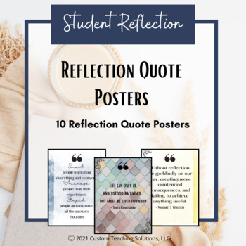 Preview of Reflection Quote Posters