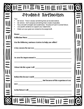 senior reflection assignment