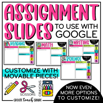 Preview of Assignment Slides | Classroom Management Slides | Google & PowerPoint