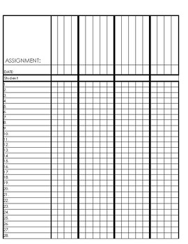 Assignment Tracker (Editable) by Buzzing with First Grade | TPT