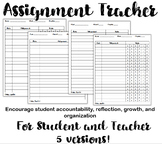 Assignment Tracker for Students and Teachers (Stamp Sheet)