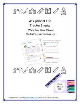 Preview of Assignment Tracking Sheet Templates