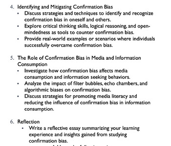 Preview of Assignment: Understanding Confirmation Bias