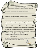 High School Grade Assignment Wrap - printable / digital re