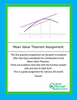 technical report writing on mean value theorem