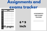 Assignments And Exams Tracker: Schedule And Track Your Exa