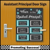 Assistant Principal Where am I Door Sign Printable Appreci