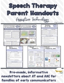 Assistive Tech and AAC Handouts/Newsletters for Parents an