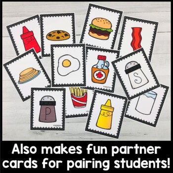 Partner Pairing Cards | What Goes Together Matching Activity | We Go  Together