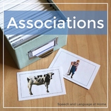 Association Photo Cards for Receptive and Expressive Langu