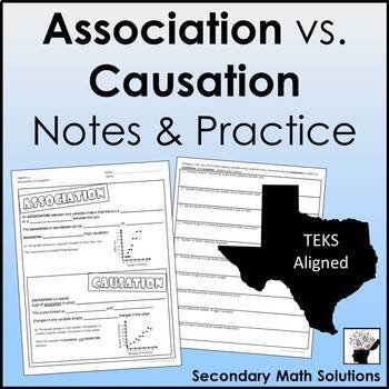 Preview of Association vs Causation Notes & Practice