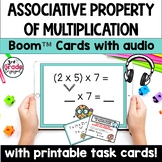 Associative Property of Multiplication Boom Cards with Aud