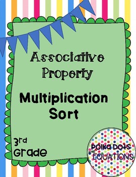 Preview of Associative Property of Multiplication Match