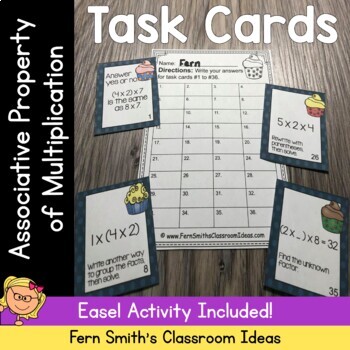 Preview of Associative Property of Multiplication Task Cards