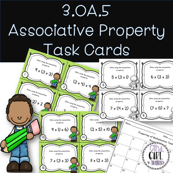 Preview of Associative Property of Multiplication Task Cards 3.OA.5