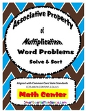 Associative Property of Multiplication- Word Problems- Mat