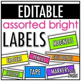 Assorted Bright Labels | EDITABLE
