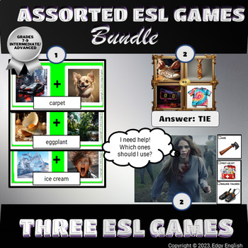 Preview of Assorted ESL Games ( with pictures ) - English as a Second Language