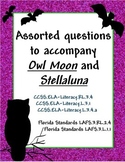 Assorted Language Arts questions based on Stellaluna and Owl Moon