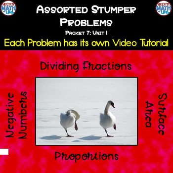 Preview of Assorted Homework Problems with video tutorials 7.1 (Distance Learning)