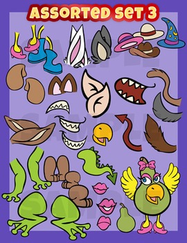 Preview of Assorted clip art, smilies set 3