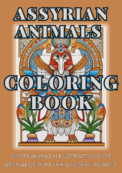 Preview of Assyrian Animals Coloring Book: 25 Stunning Illustrations of the Ancient World