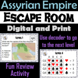 Assyrian Empire Activity Escape Room (Ancient Mesopotamia 