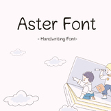 Aster - Handwriting font