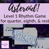 Asteroid! Active Rhythm Games for Level 1 Rhythms quarter,