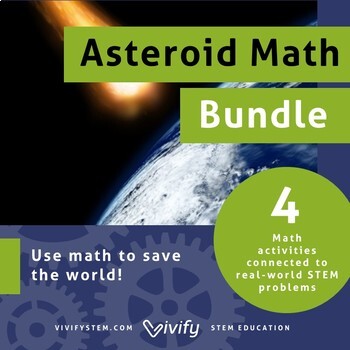 Preview of Space Math Activity Bundle: Real World Math (Fractions, Ratios, and Geometry)
