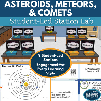 Preview of Asteroids, Comets, Meteors Student-Led Station Lab