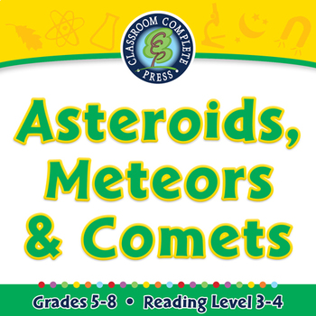 Preview of Asteroids, Meteors & Comets - NOTEBOOK Gr. 5-8