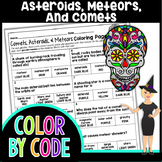 Asteroids Meteors and Comets Color By Number | Science Col