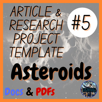 Preview of Asteroids | Science Research Project + Article #5 | Astro (Offline Bundle)