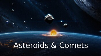 Preview of Asteroids and Comets Presentation with Questions
