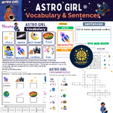 Astro Girl Vocabulary and Sentences