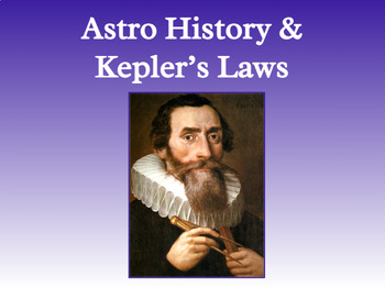 Preview of Astro History & Kepler's Laws: Google Slides, Study Guide, & 5 Extra Problems