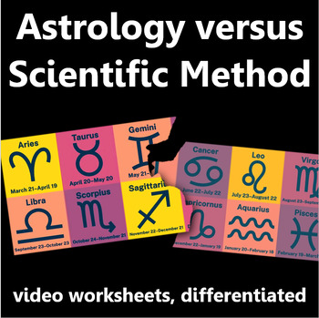 Preview of Astrology vs Scientific Method: video questions, differentiated