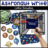 Astronaut Writing Activity with Alphabet Planets
