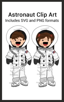 astronaut boy and girl cutouts printable